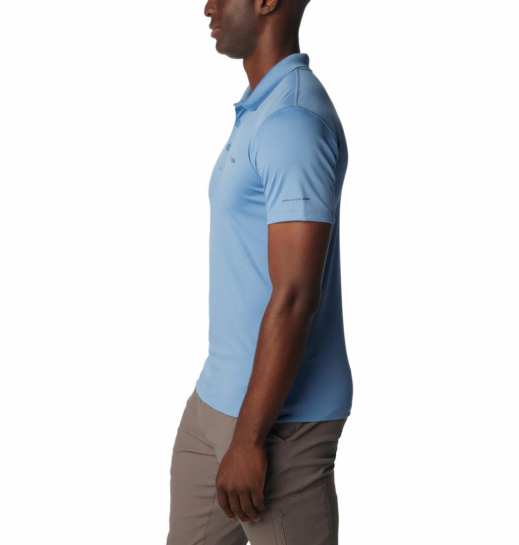 Columbia Men Navy Blue Zero Rules Polo Shirt (Sun Protection) - Image 4