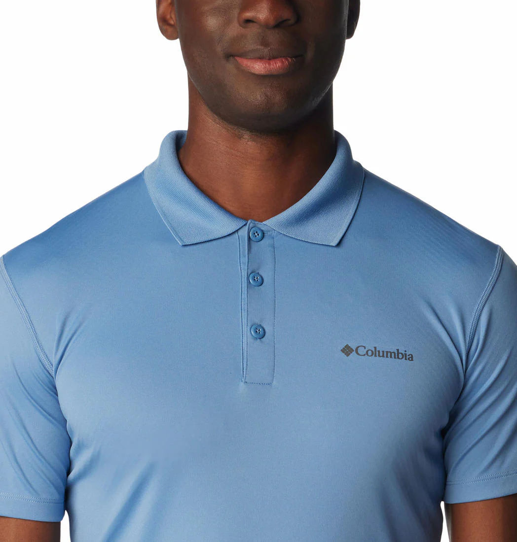 Columbia Men Navy Blue Zero Rules Polo Shirt (Sun Protection) - Image 5