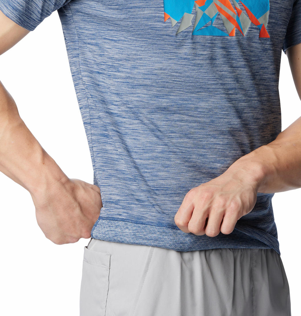 Columbia Men Blue Zero Rules Short Sleeve Graphic Shirt (Sun Protection) - Image 3
