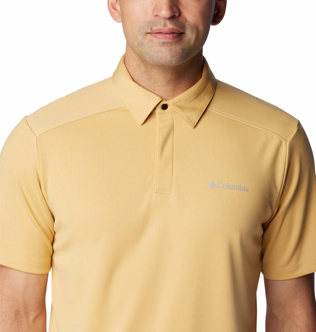 Columbia Men Yellow Black Mesa Polo - Image 5