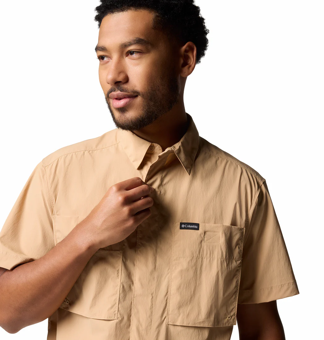 Columbia Men Brown Black Mesa Utility SS Shirt - Image 6