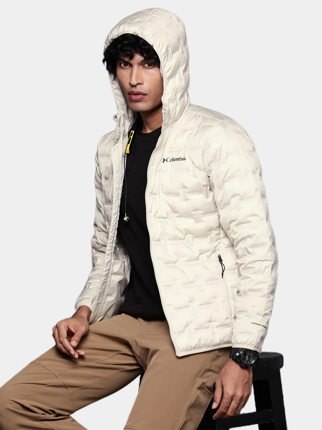 Columbia Men Brown Delta Ridge Down Hooded Jacket - Image 10