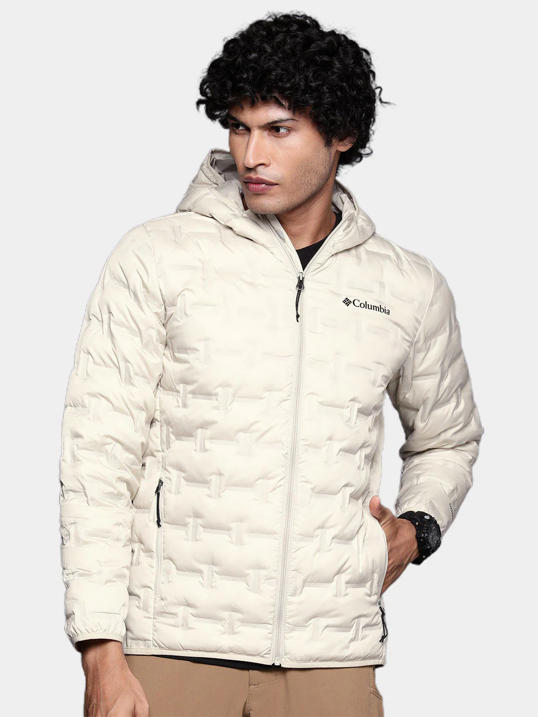 Columbia Men Brown Delta Ridge Down Hooded Jacket - Image 11