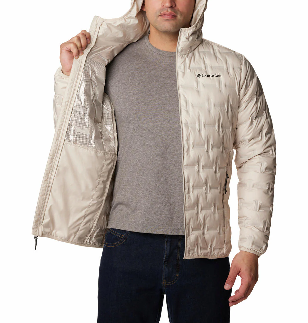 Columbia Men Brown Delta Ridge Down Hooded Jacket - Image 4
