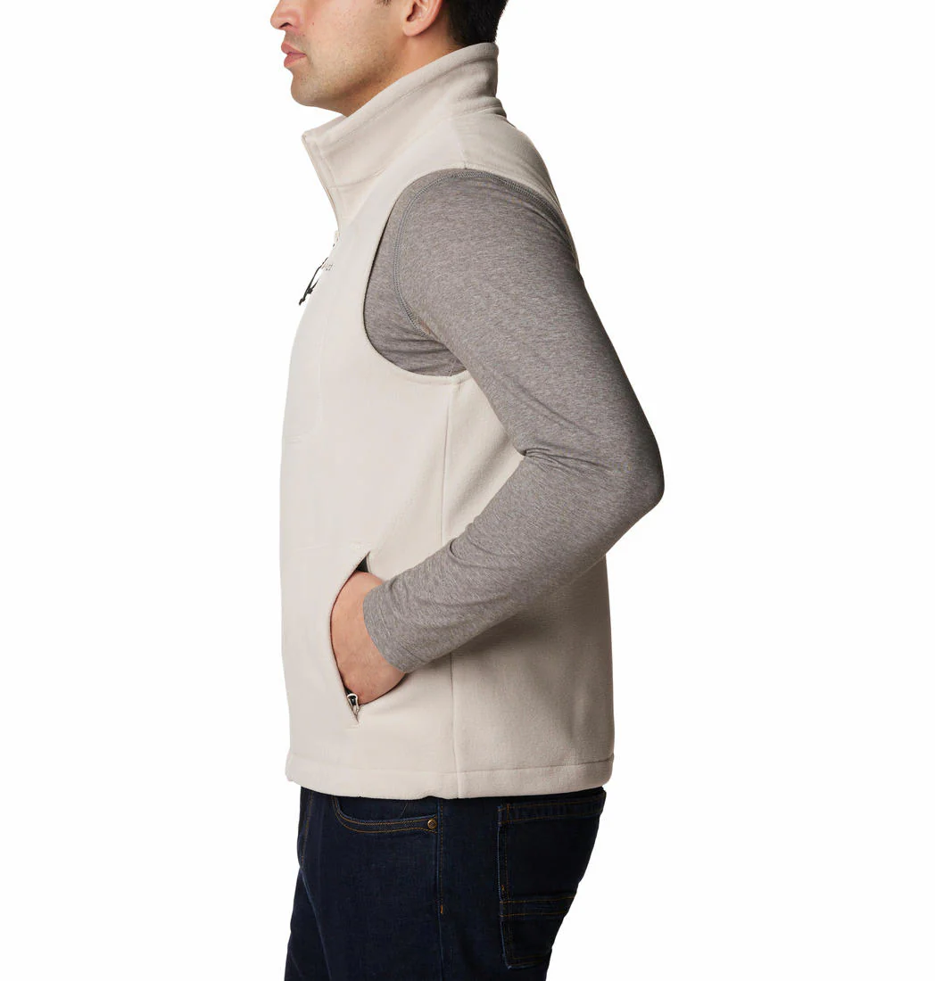 Columbia Men Brown Fast Trek Fleece Vest - Image 4