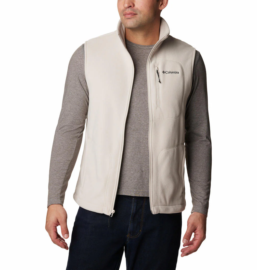 Columbia Men Brown Fast Trek Fleece Vest - Image 6