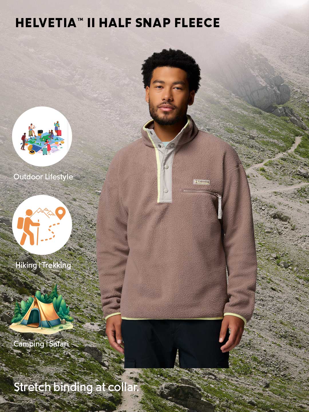 Columbia Men Brown Helvetia II Pullover - Image 2