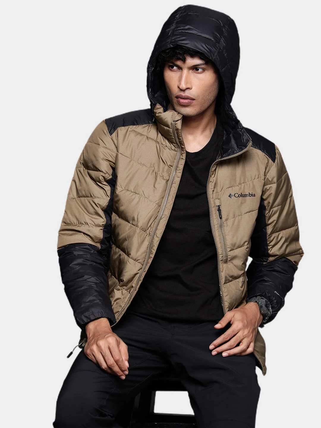 Columbia Men Brown Labyrinth Loop Hooded Jacket - Image 9