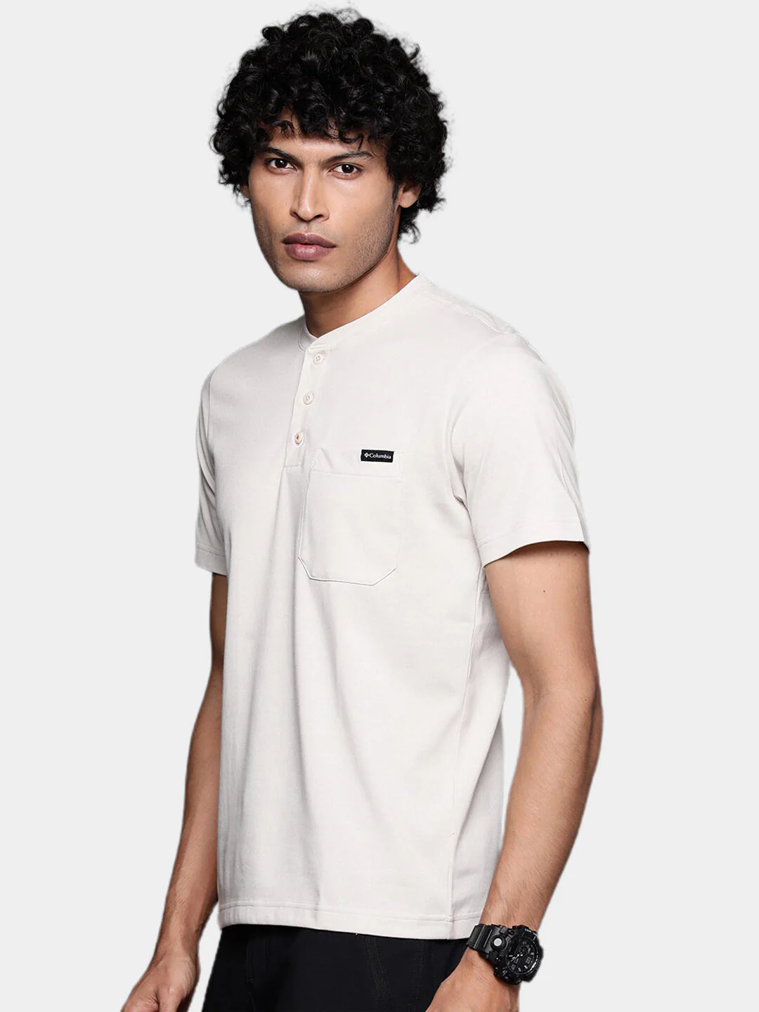 Columbia Men Brown Landroamer Short Sleeve Henley - Image 8