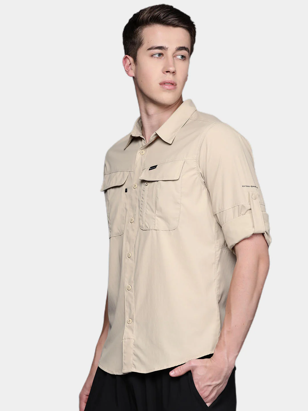 Columbia Men Brown Newton Ridge II Long Sleeve (Sun Protection) - Image 11