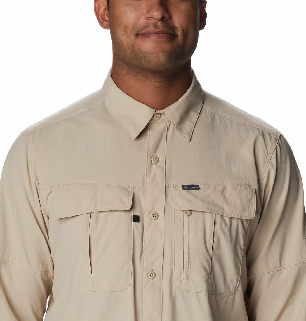 Columbia Men Brown Newton Ridge II Long Sleeve (Sun Protection) - Image 2