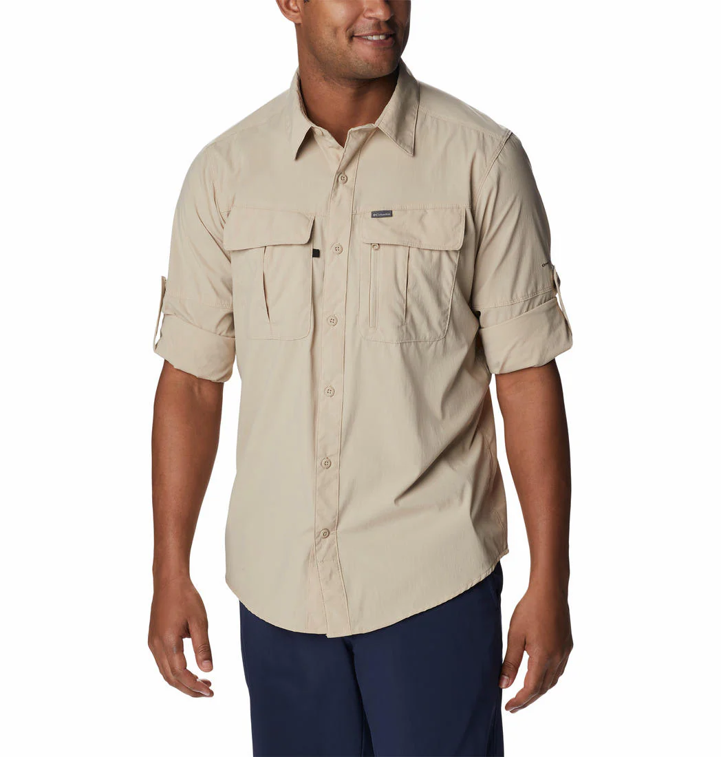 Columbia Men Brown Newton Ridge II Long Sleeve (Sun Protection) - Image 4