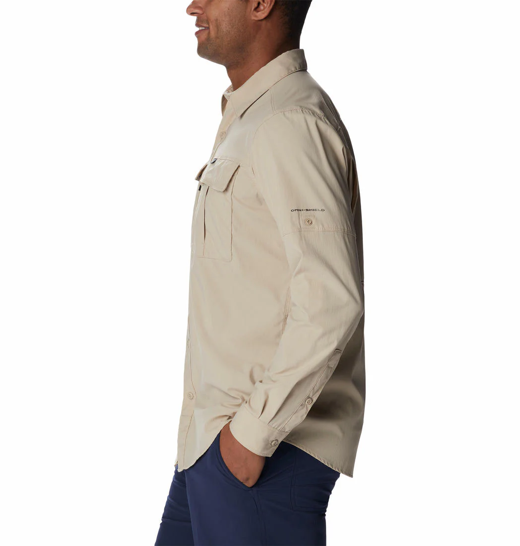 Columbia Men Brown Newton Ridge II Long Sleeve (Sun Protection) - Image 6
