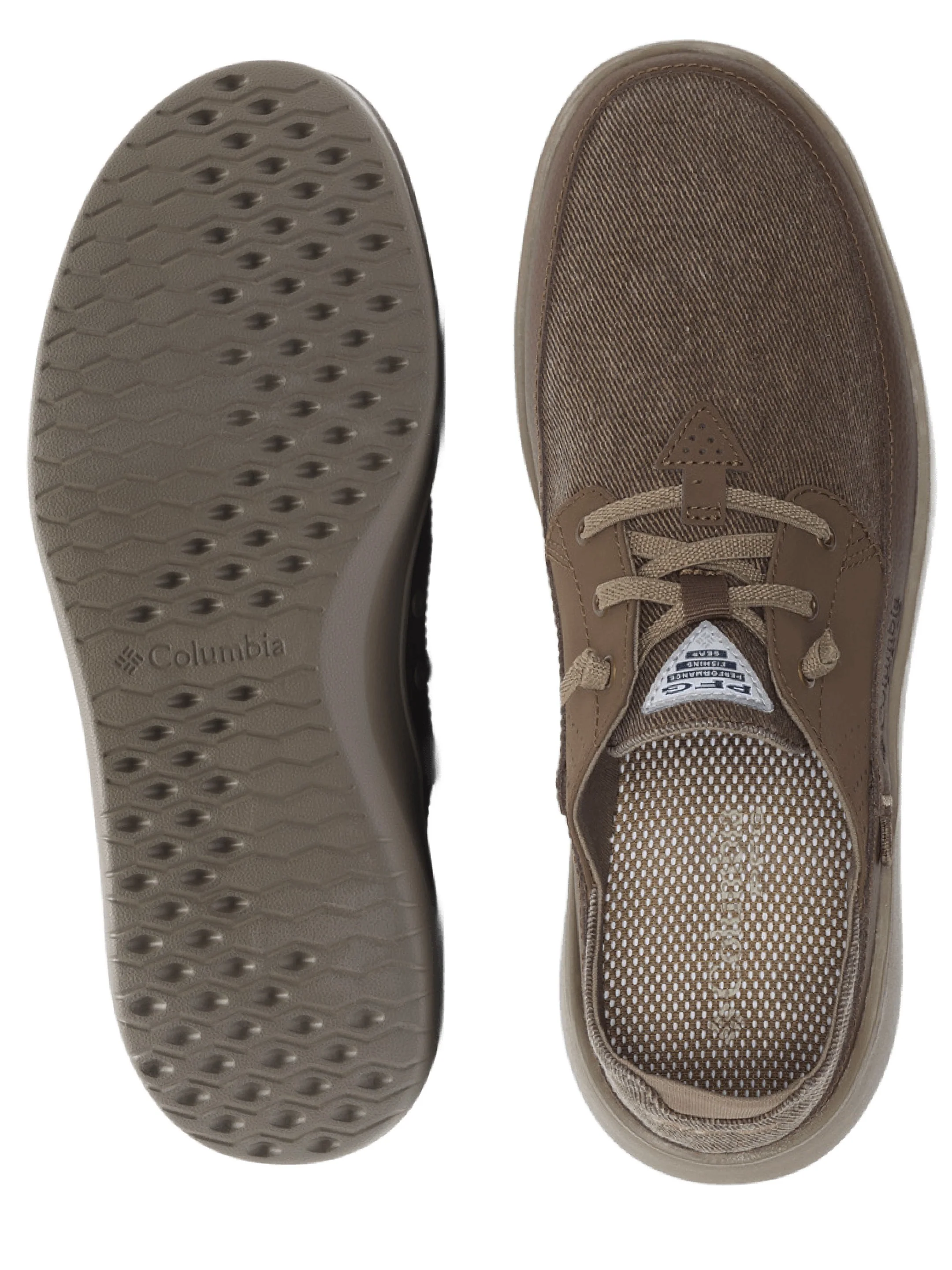 Columbia Men Brown Omni-Grip Boatside Relaxed PFG Water Shoes - Image 3