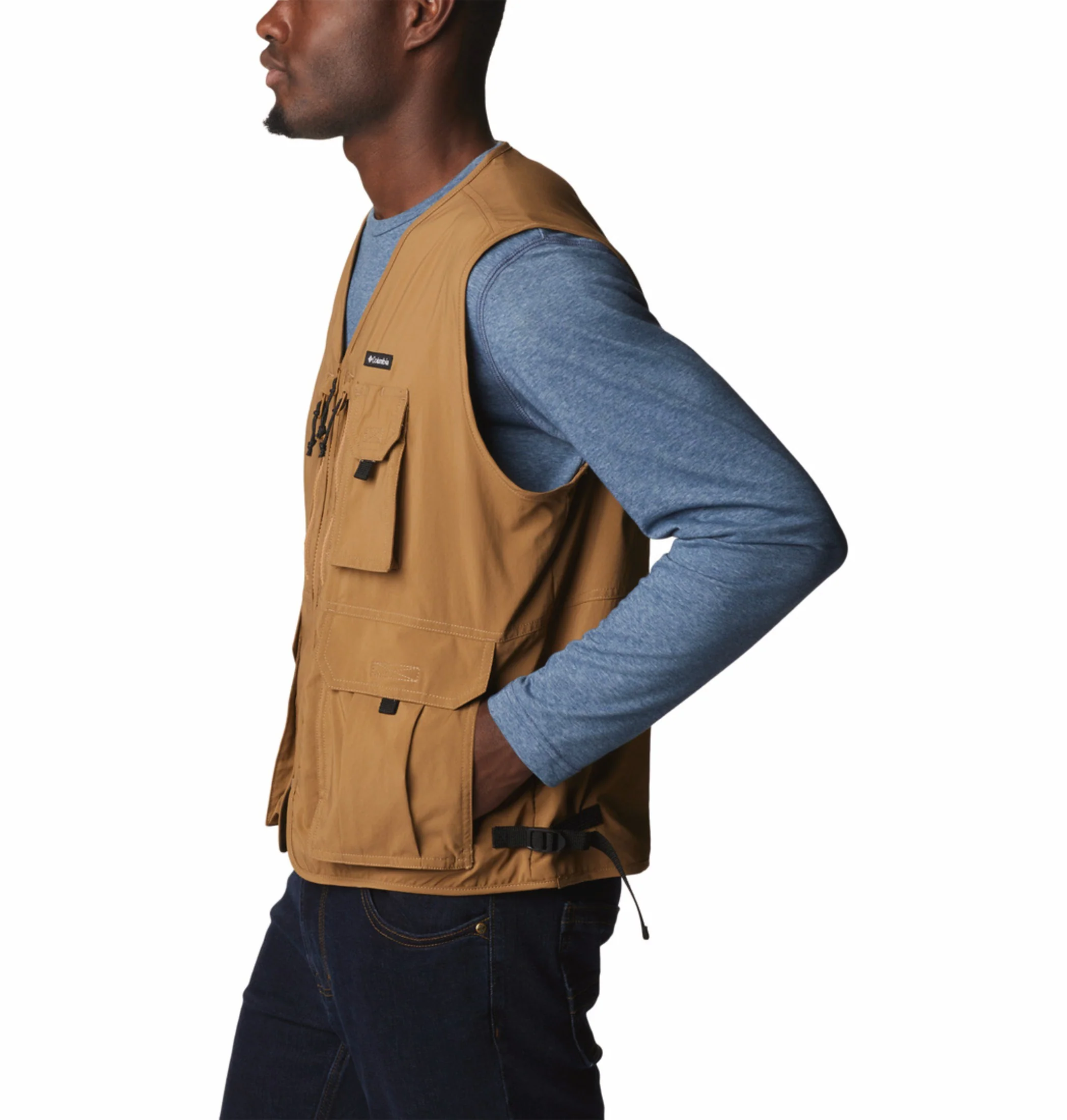 Columbia Men Brown Omni-Shade Silver Ridge Utility Vest - Image 5