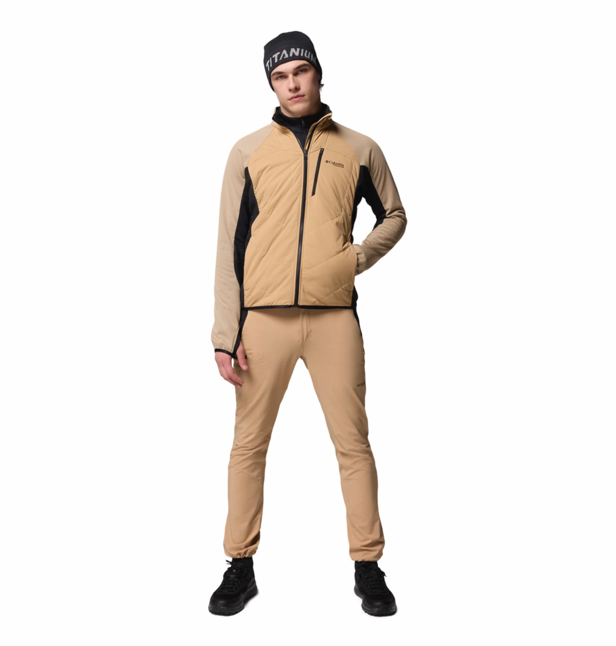 Columbia Men Brown OmniHeat Arctic Hybrid Fleece Jacket - Image 6