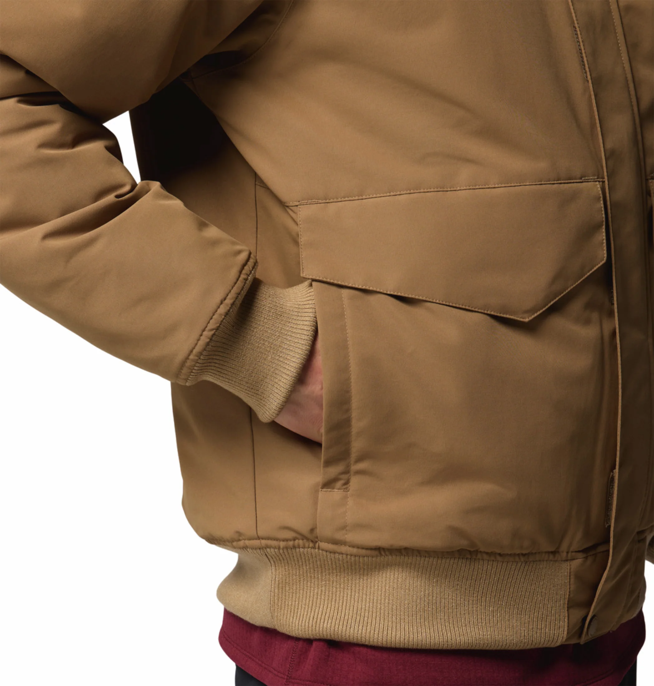 Columbia Men Brown OmniHeat Infinity Cape Ridge Bomber Down Jacket - Image 10