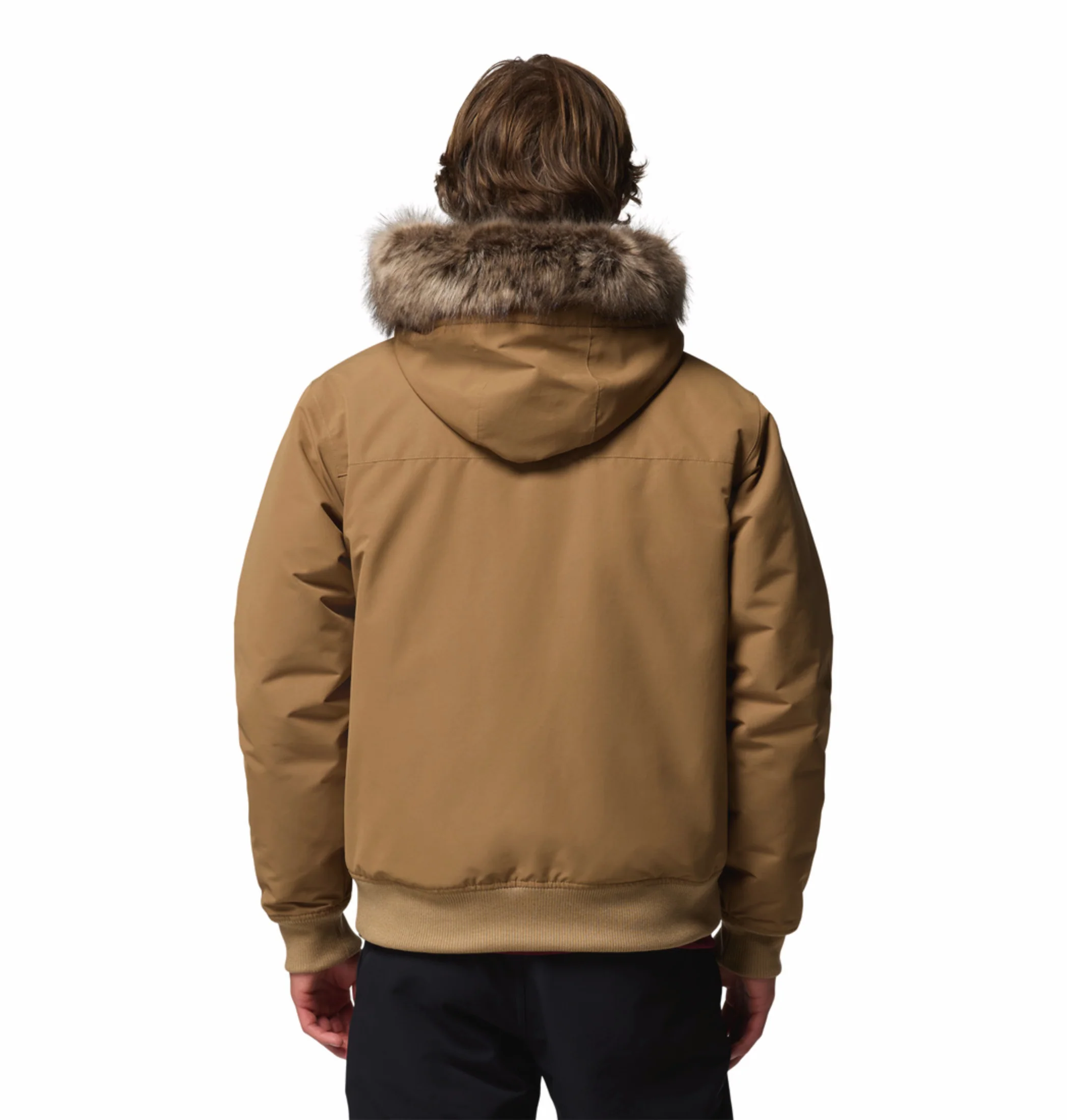 Columbia Men Brown OmniHeat Infinity Cape Ridge Bomber Down Jacket - Image 4