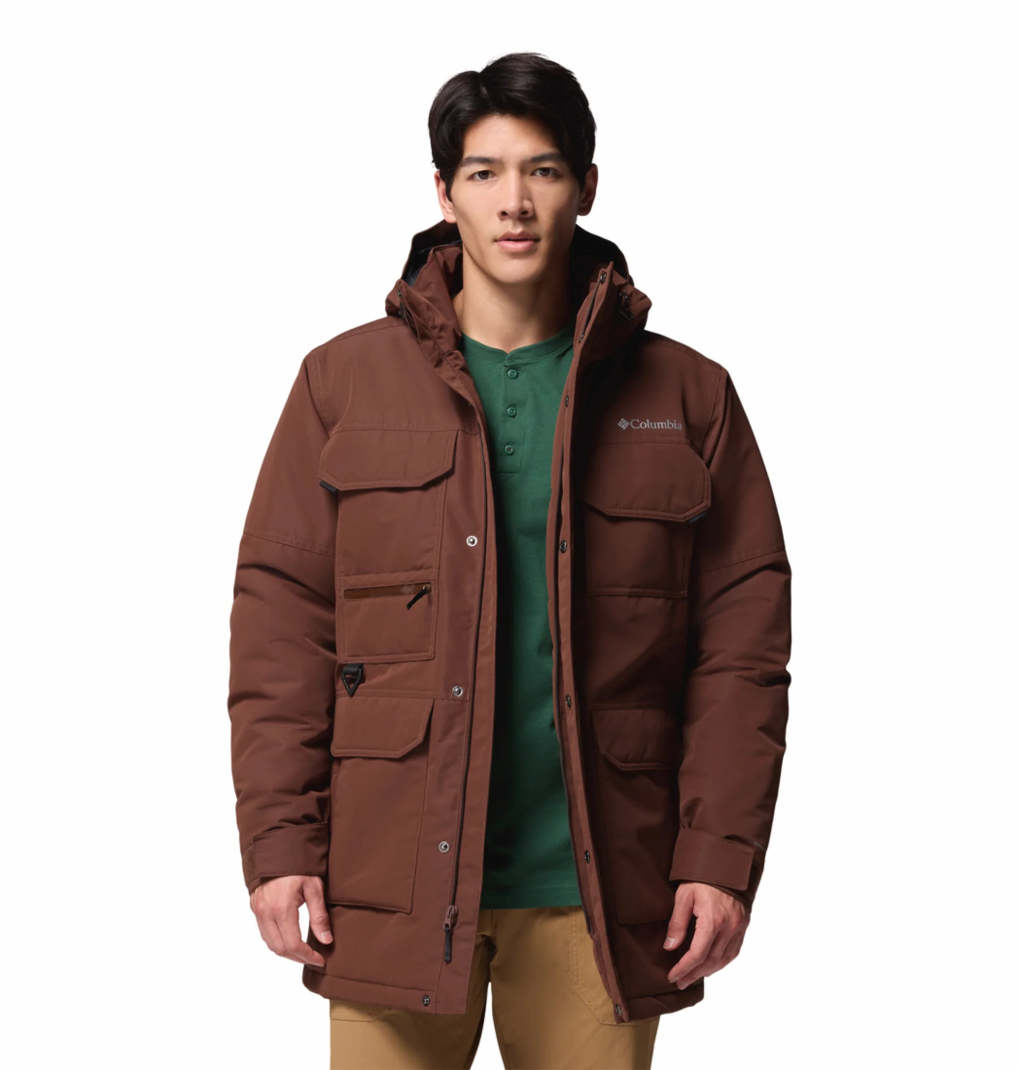 Columbia Men Brown OmniHeat Infinity Landroamer II Parka Jacket - Image 8