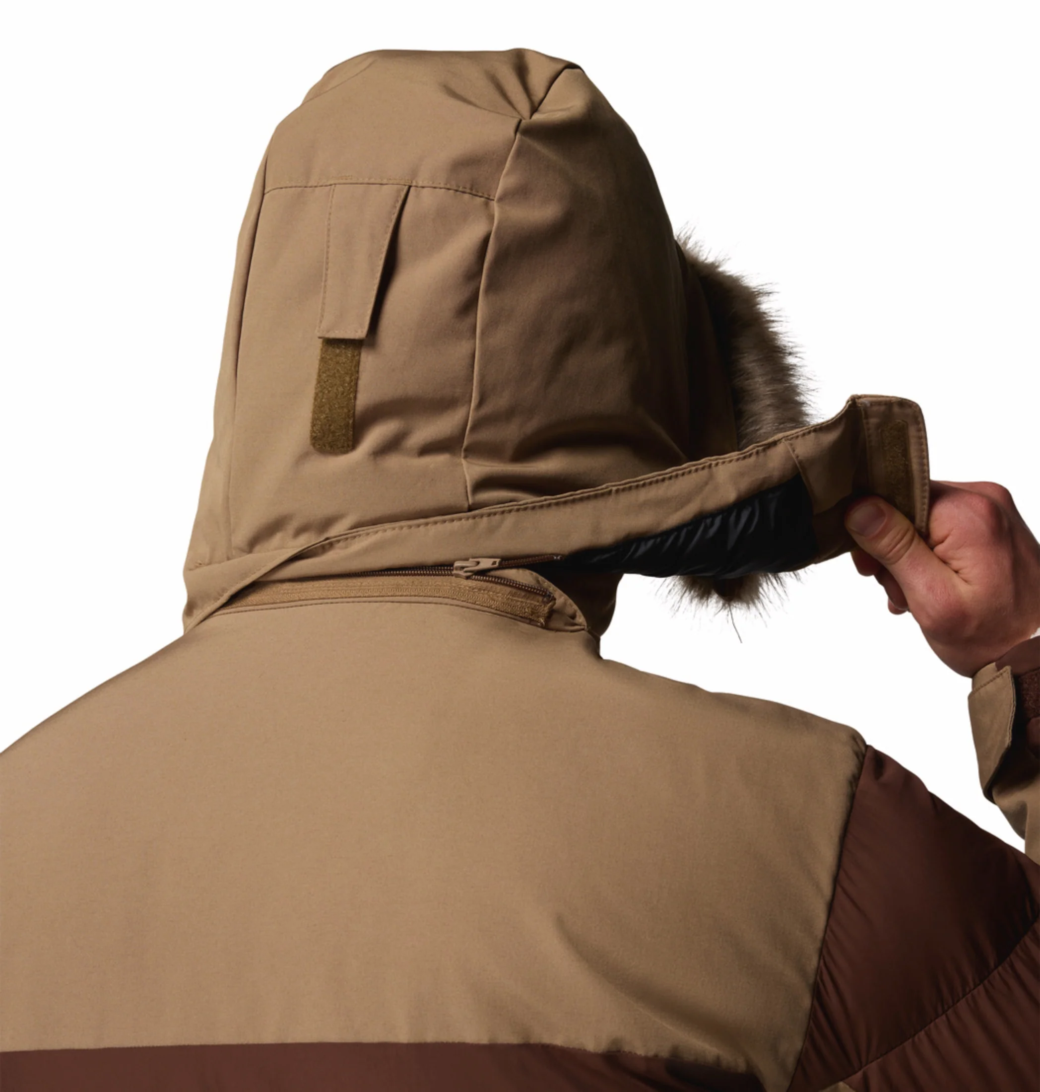 Columbia Men Brown OmniHeat Infinity Marquam Peak Fusion II Parka Jacket - Image 13