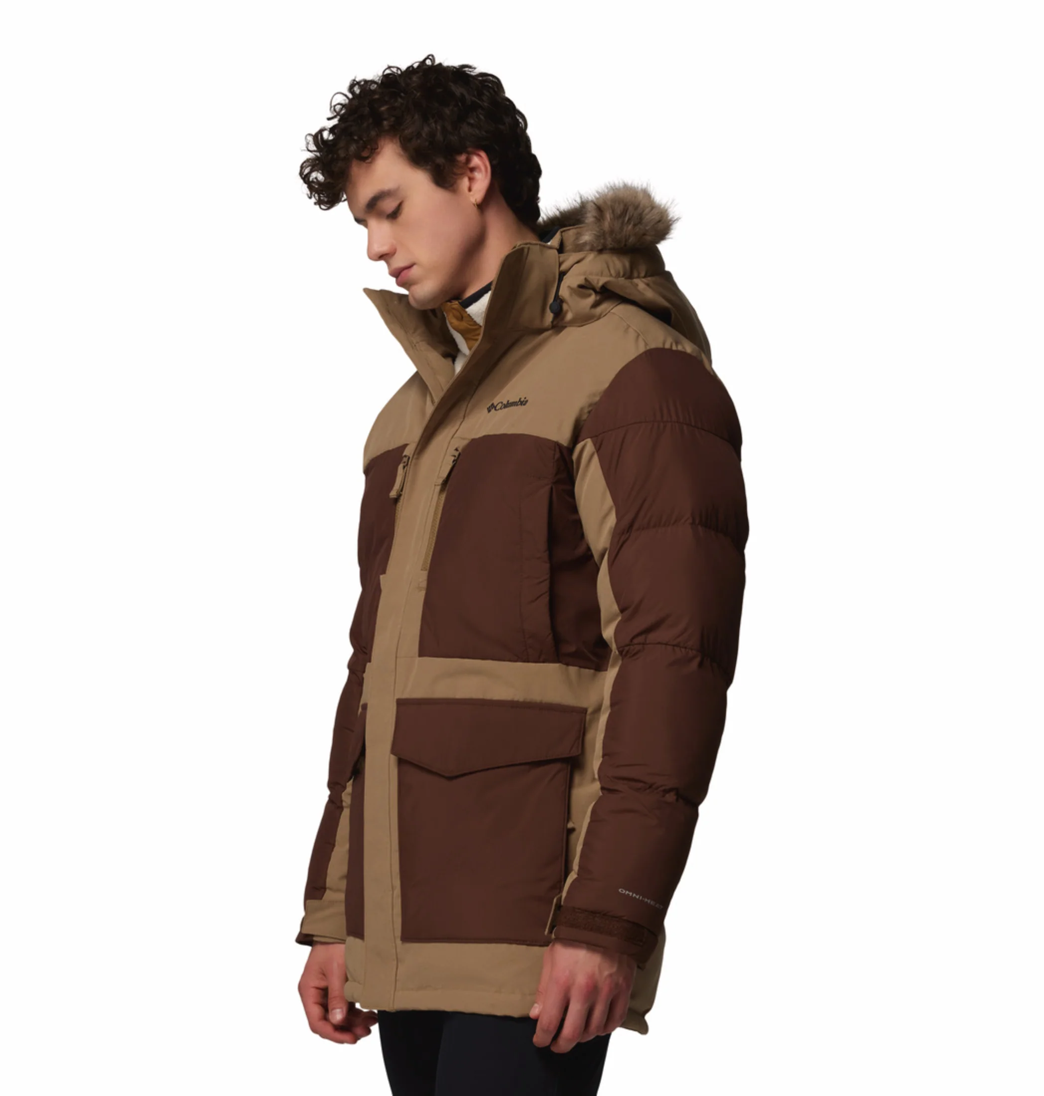 Columbia Men Brown OmniHeat Infinity Marquam Peak Fusion II Parka Jacket - Image 5