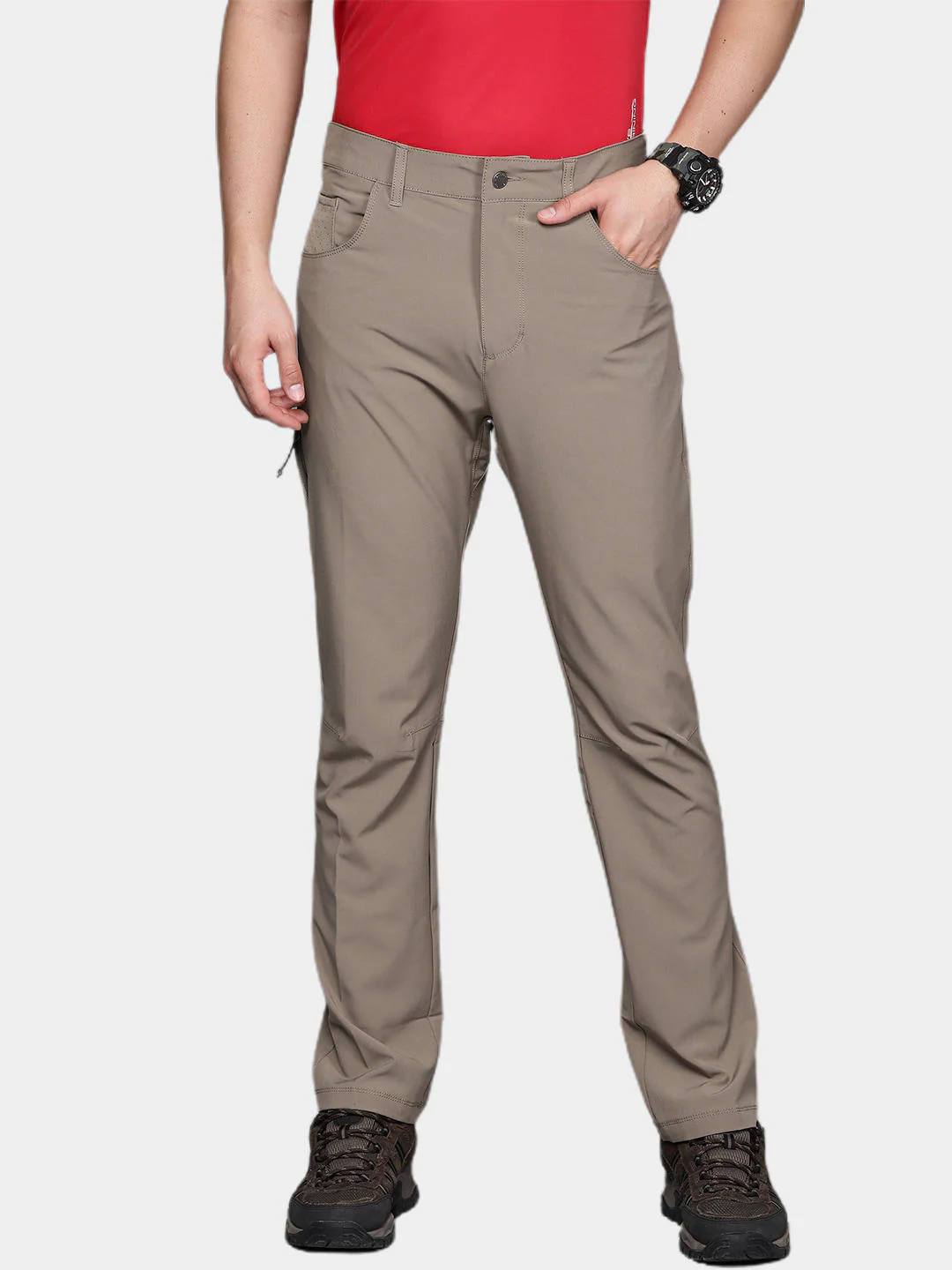 Columbia Men Beige Outdoor Elements Stretch Pant (Sun Protection) - Image 6