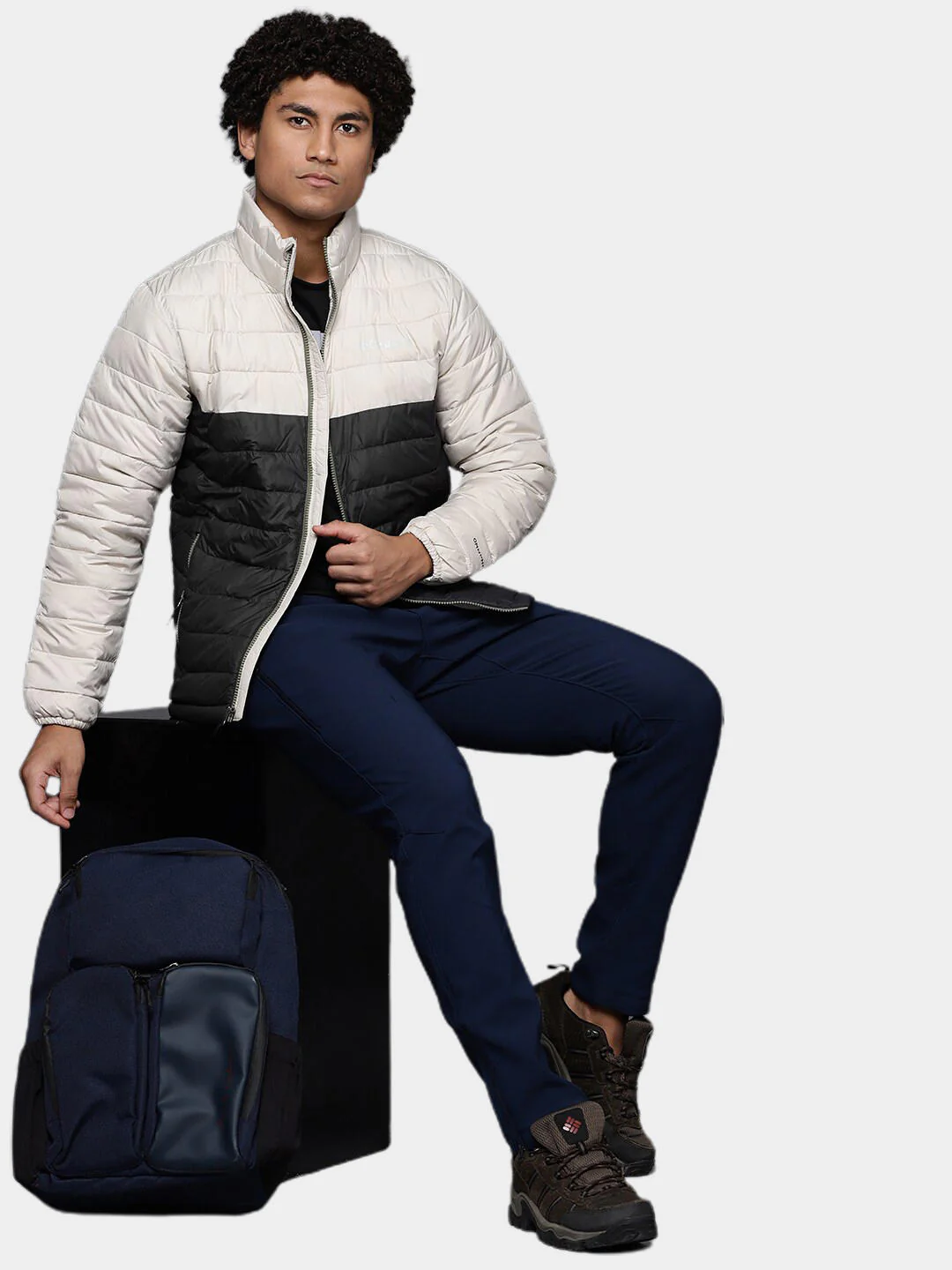 Columbia Men Brown Powder Lite Jacket - Image 11