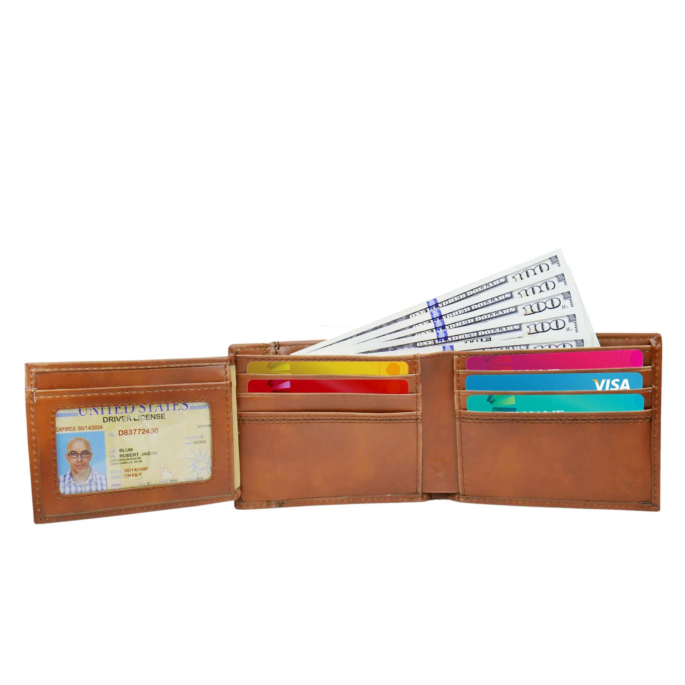 Columbia Men Brown RFID Traveler Wallet - Image 3
