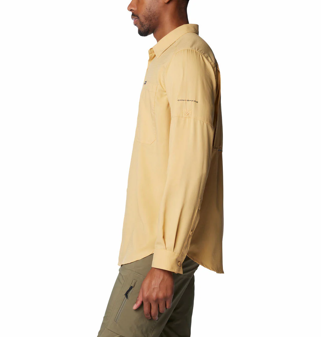 Columbia Men Beige Silver Ridge Utility Lite Long Sleeve (Sun Protection) - Image 4