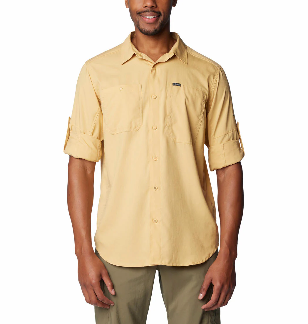 Columbia Men Beige Silver Ridge Utility Lite Long Sleeve (Sun Protection) - Image 5