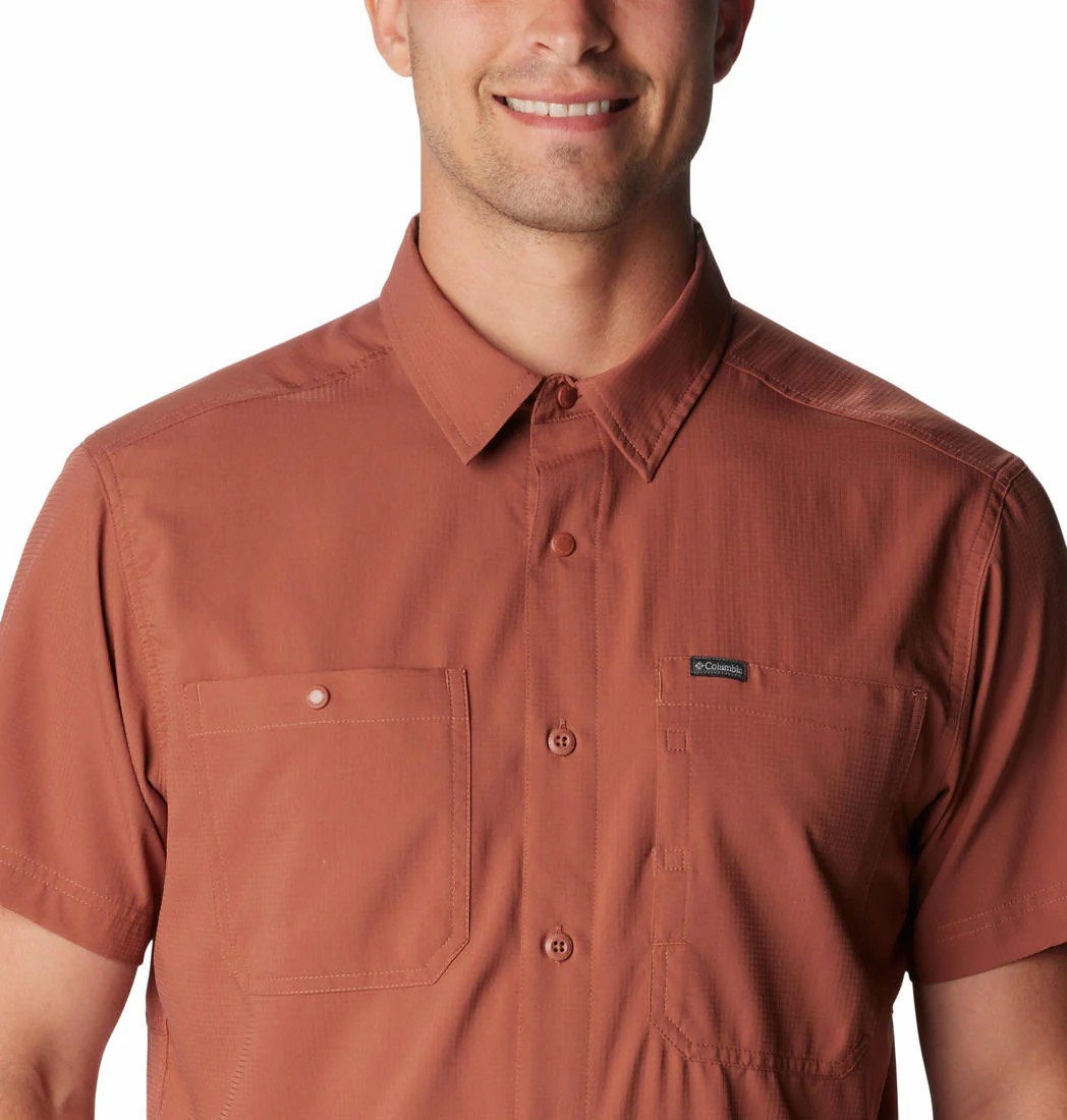 Columbia Men Brown Silver Ridge Utility Lite Short Sleeve (Sun Protection) - Image 5