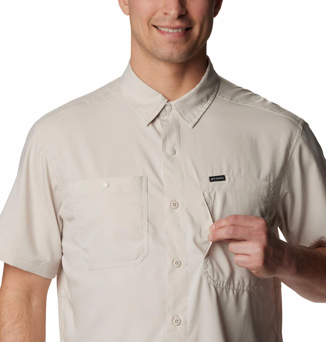 Columbia Men Brown Silver Ridge Utility Lite Short Sleeve (Sun Protection) - Image 2