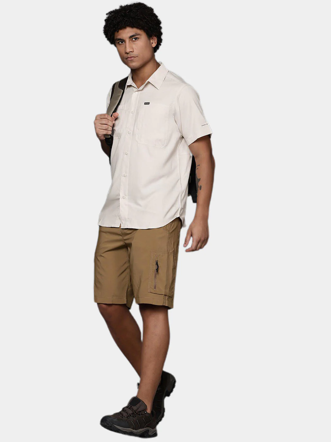 Columbia Men Brown Silver Ridge Utility Lite Short Sleeve (Sun Protection) - Image 5