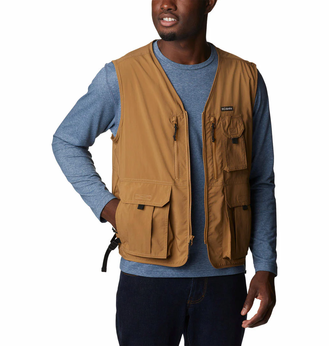 Columbia Men Brown Silver Ridge Utility Vest (Sun Protection) - Image 2