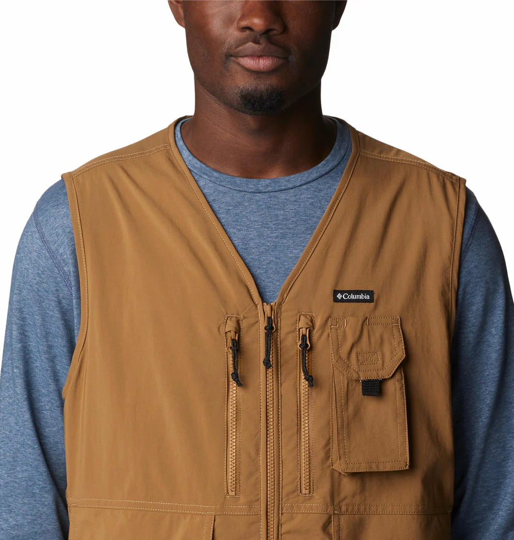 Columbia Men Brown Silver Ridge Utility Vest (Sun Protection) - Image 3