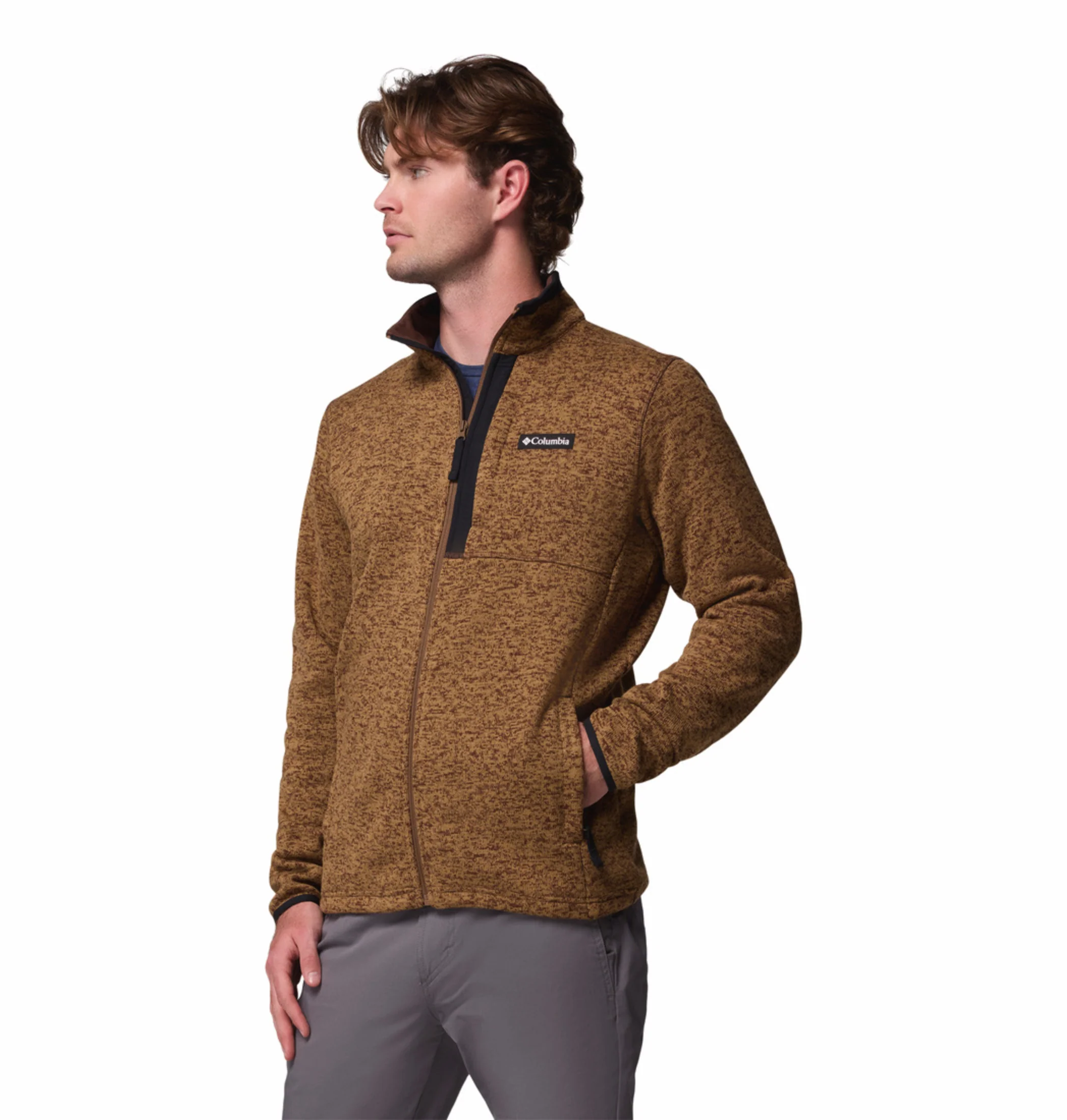 Columbia Men Brown Sweater Weather Jacket - Image 5
