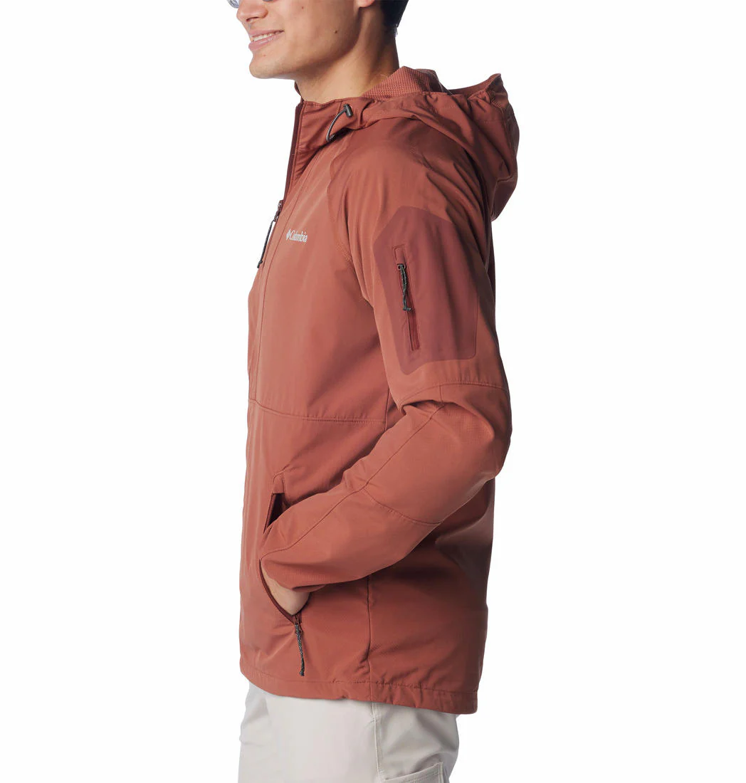 Columbia Men Brown Tall Heights Hooded Softshell - Image 4