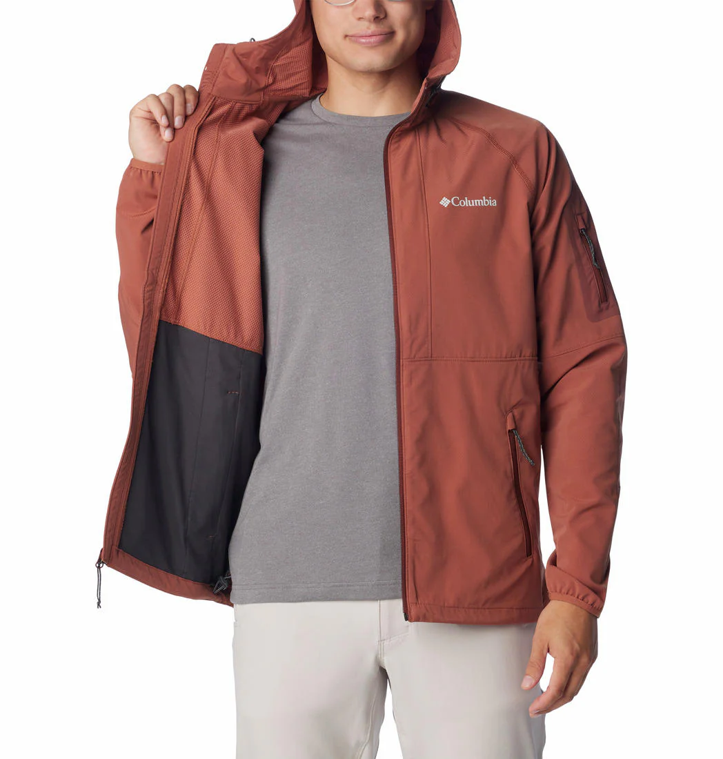 Columbia Men Brown Tall Heights Hooded Softshell - Image 6