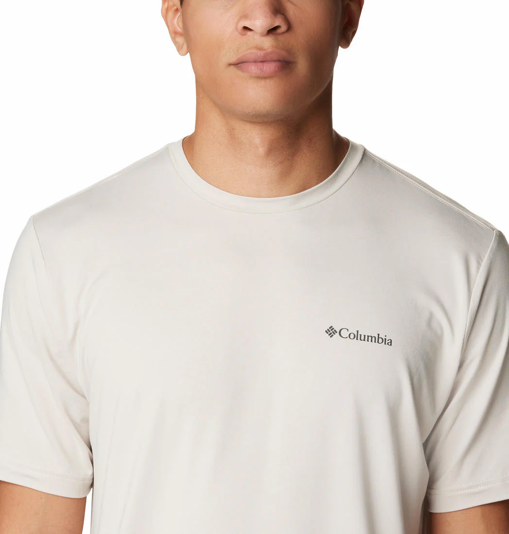 Columbia Men Brown Tech Trail Graphic Tee (Sun Protection) - Image 2
