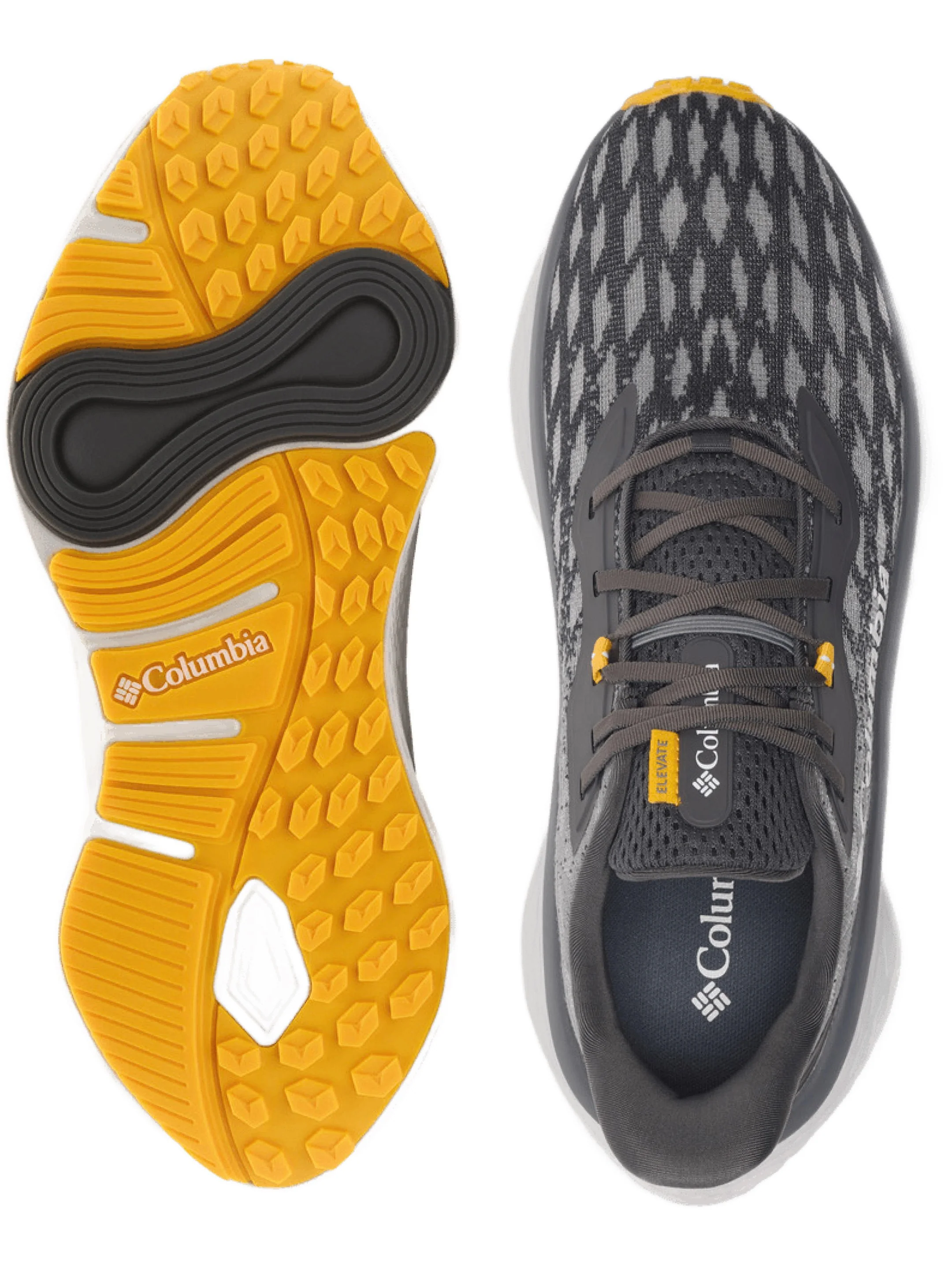 Columbia Men Dark Grey Omni-Grip Konos Elevate Trail Running Shoes - Image 5