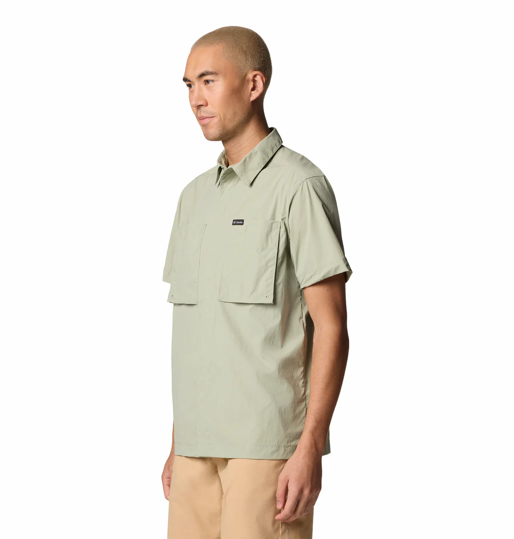 Columbia Men Green Black Mesa Utility SS Shirt - Image 4