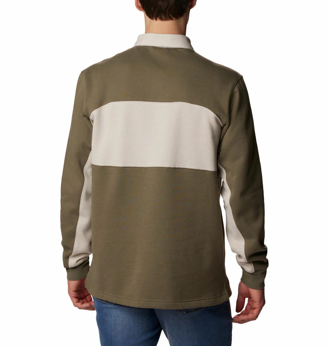 Columbia Men Green Columbia Trek Long Sleeve Rugby Shirt - Image 2