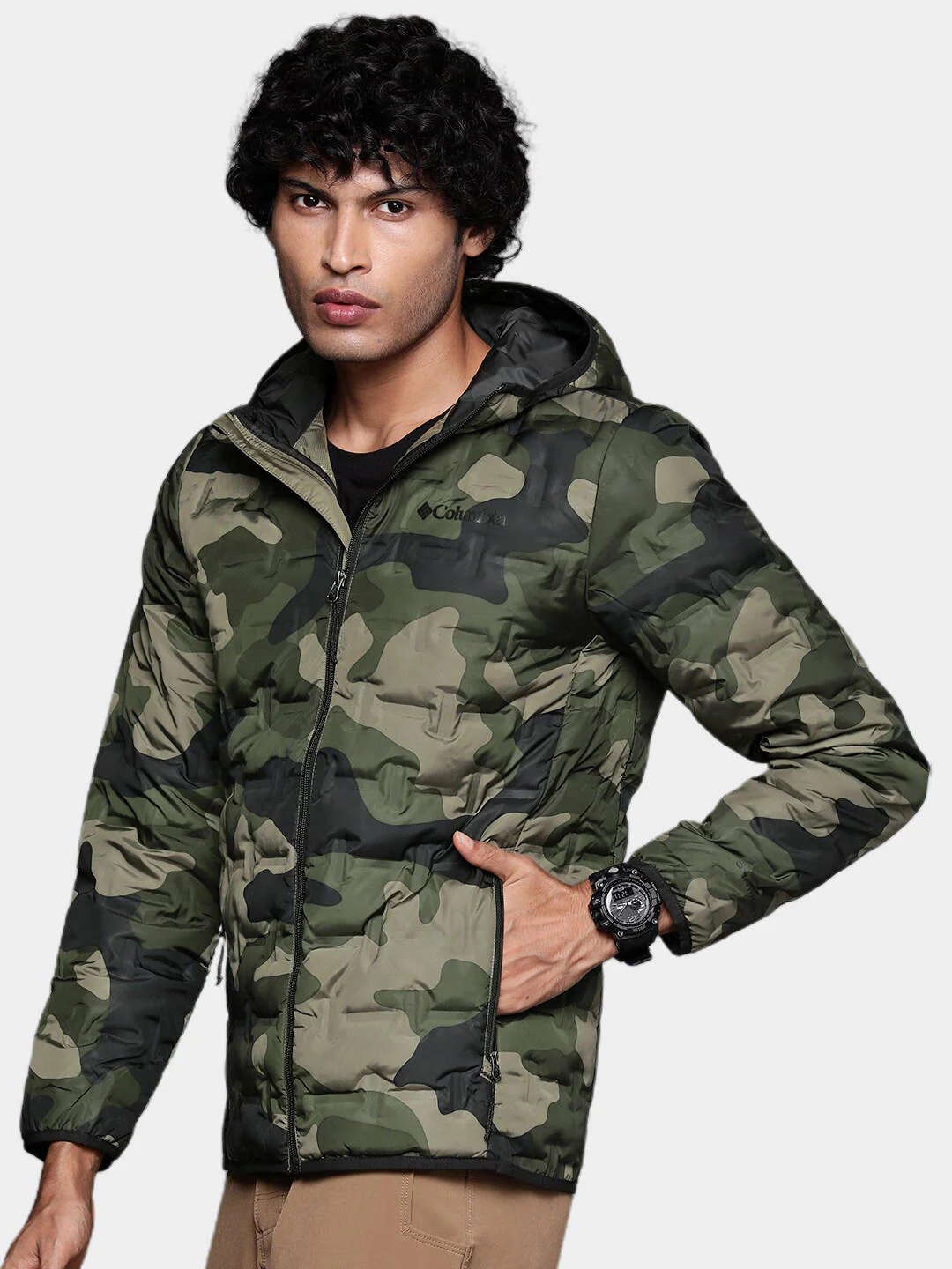 Columbia Men Green Delta Ridge Down Hooded Jacket - Image 11