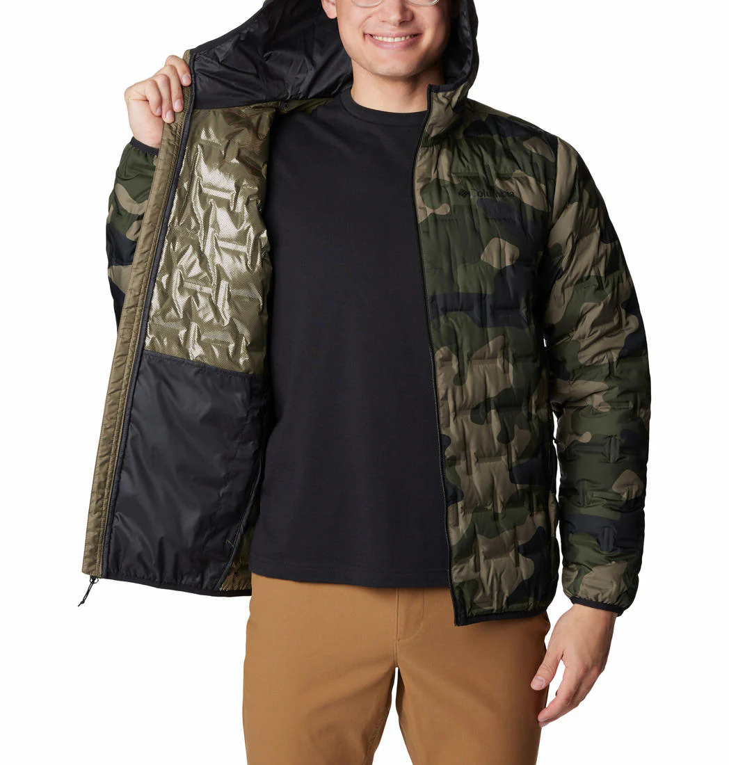 Columbia Men Green Delta Ridge Down Hooded Jacket - Image 4