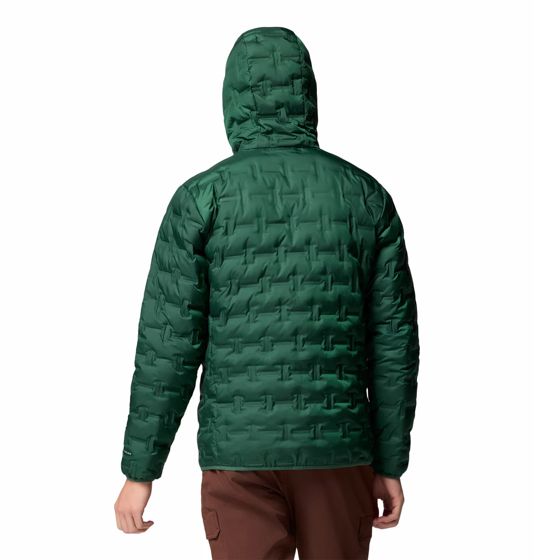 Columbia Men Green Delta Ridge II Down Hooded Jacket (Plus Size) - Image 10
