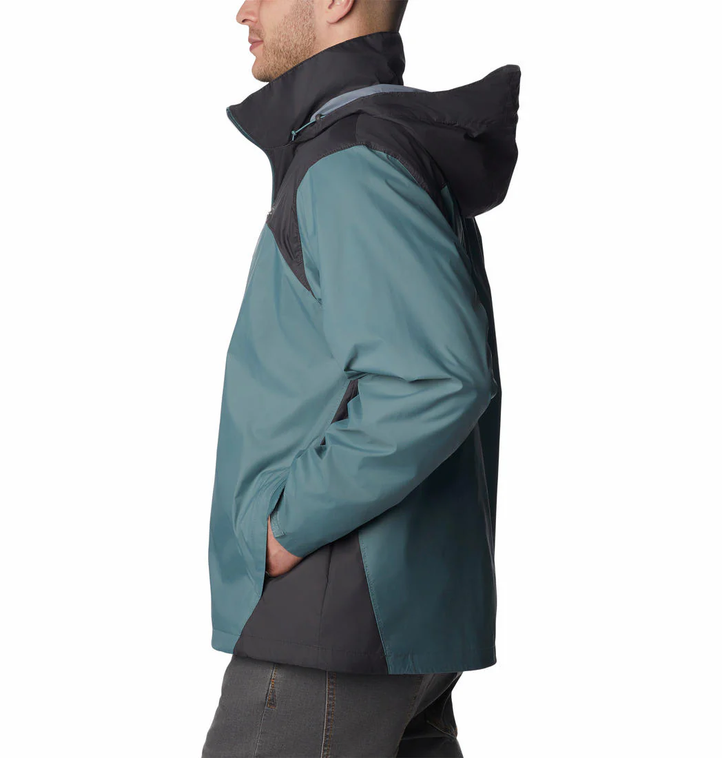 Columbia Men Green Glennaker Lake Rain Jacket - Image 2