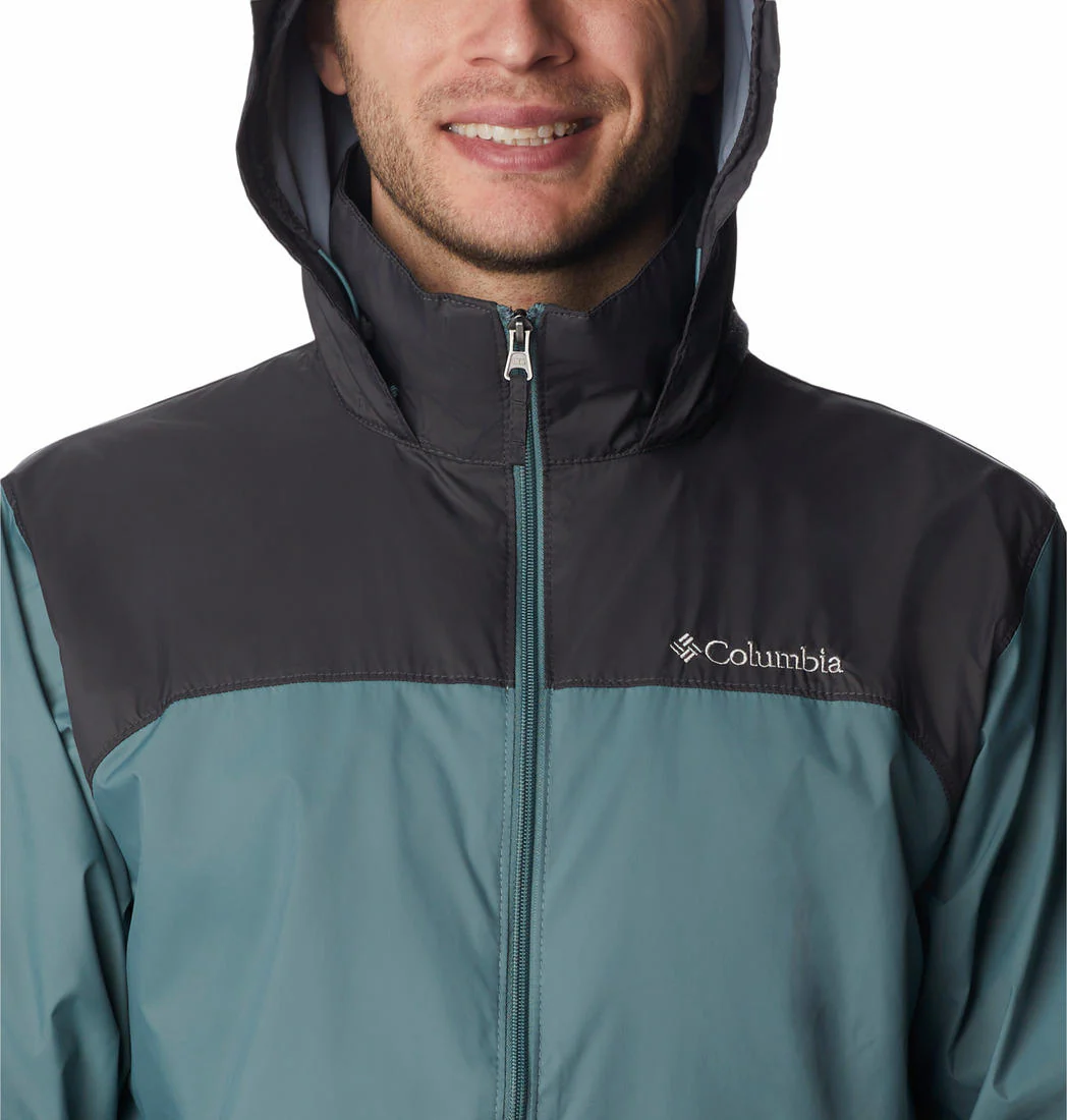 Columbia Men Green Glennaker Lake Rain Jacket - Image 3