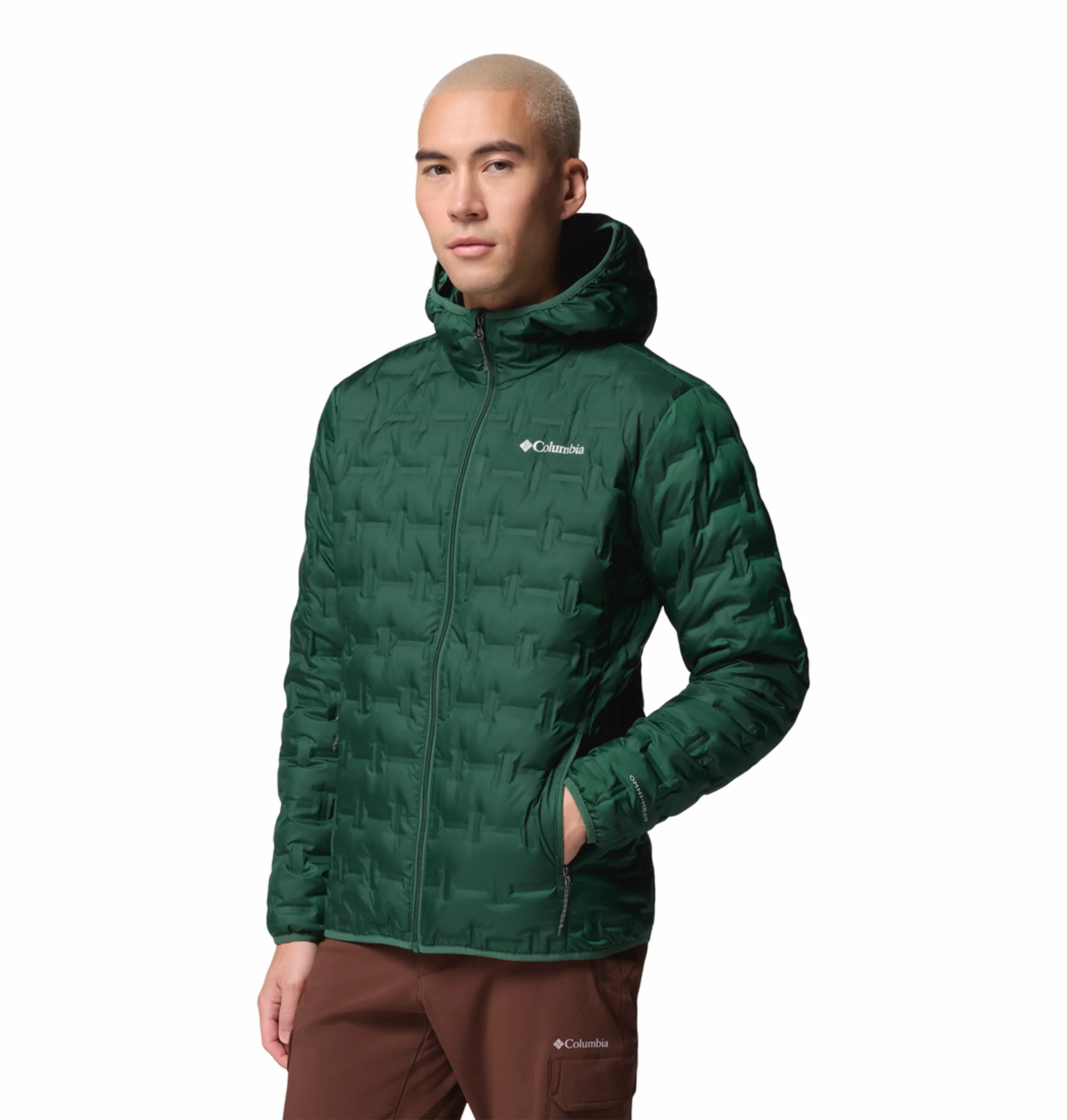 Columbia Men Green HEAT SEAL Delta Ridge II Down Jacket - Image 5
