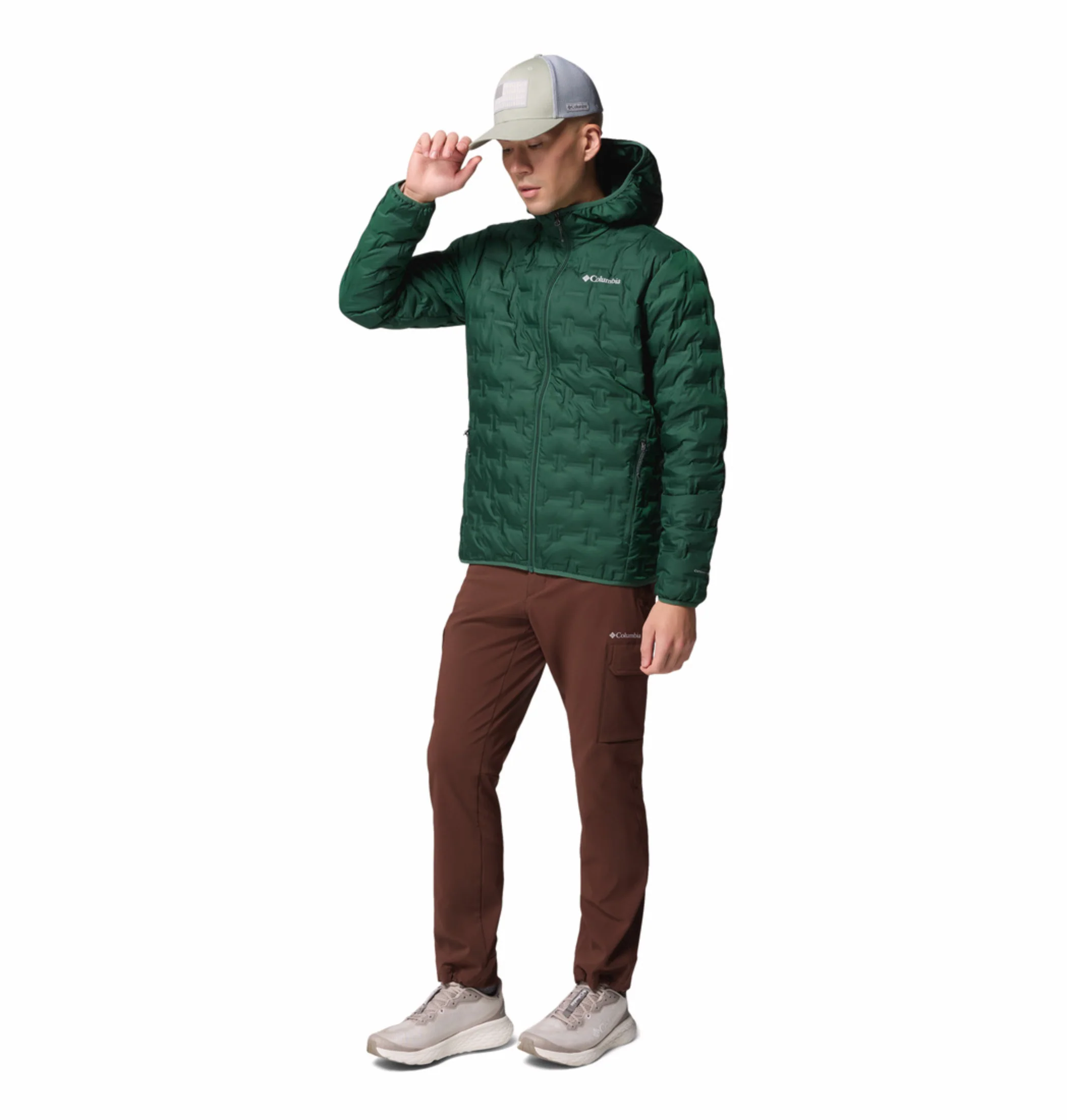 Columbia Men Green HEAT SEAL Delta Ridge II Down Jacket - Image 6