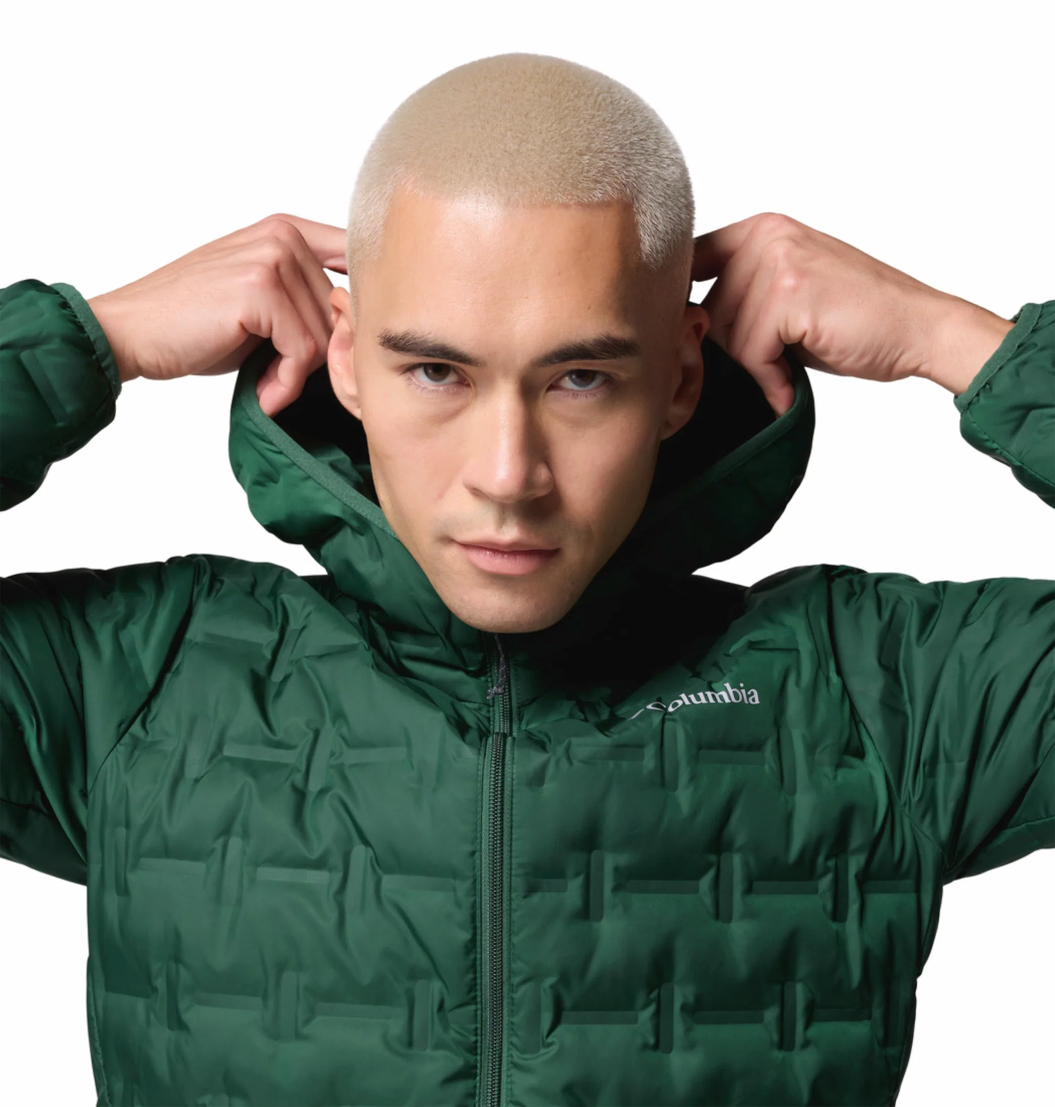 Columbia Men Green HEAT SEAL Delta Ridge II Down Jacket - Image 8